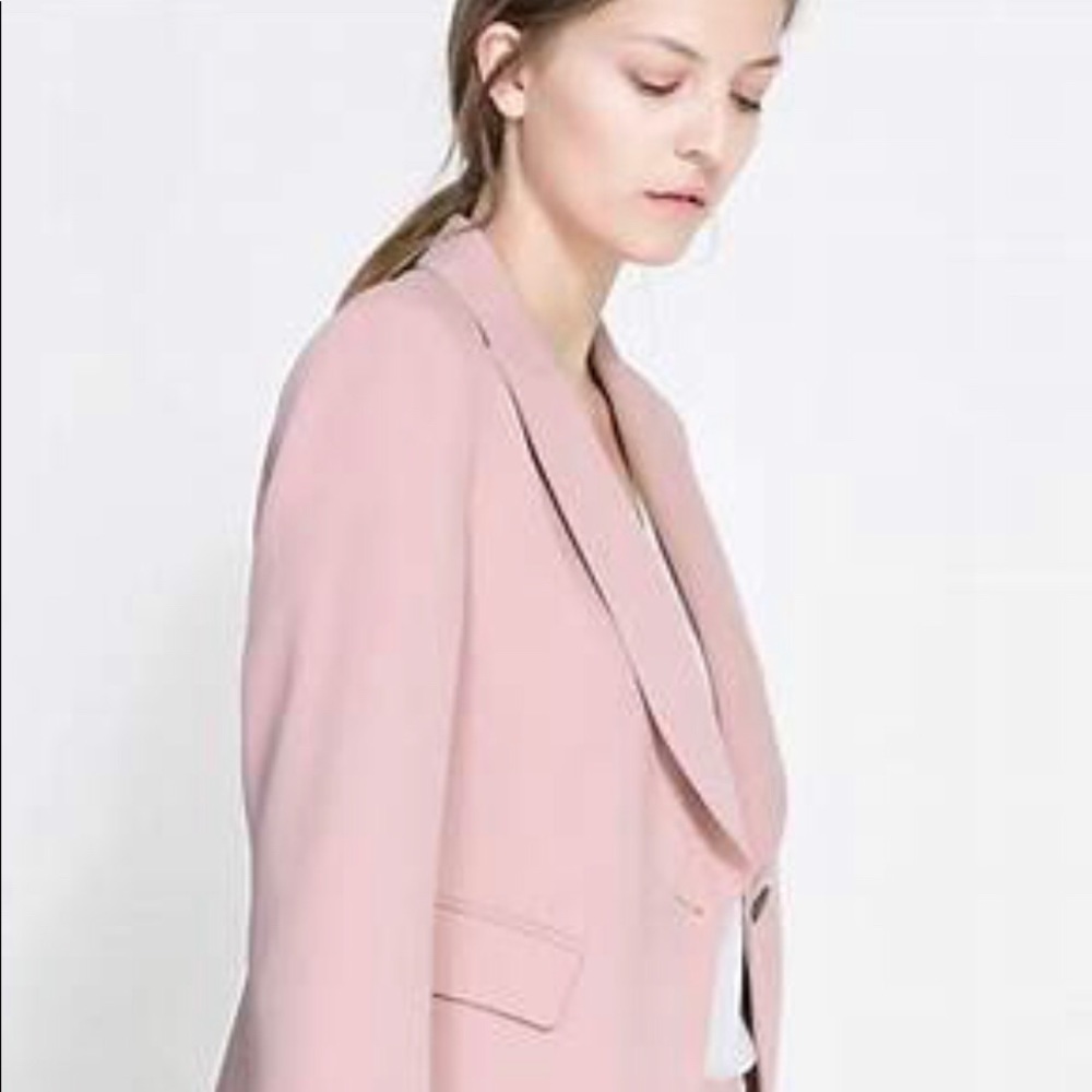 Mauve pink Zara blazer